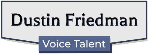 Dustin Friedman Voice Talent Banner Logo